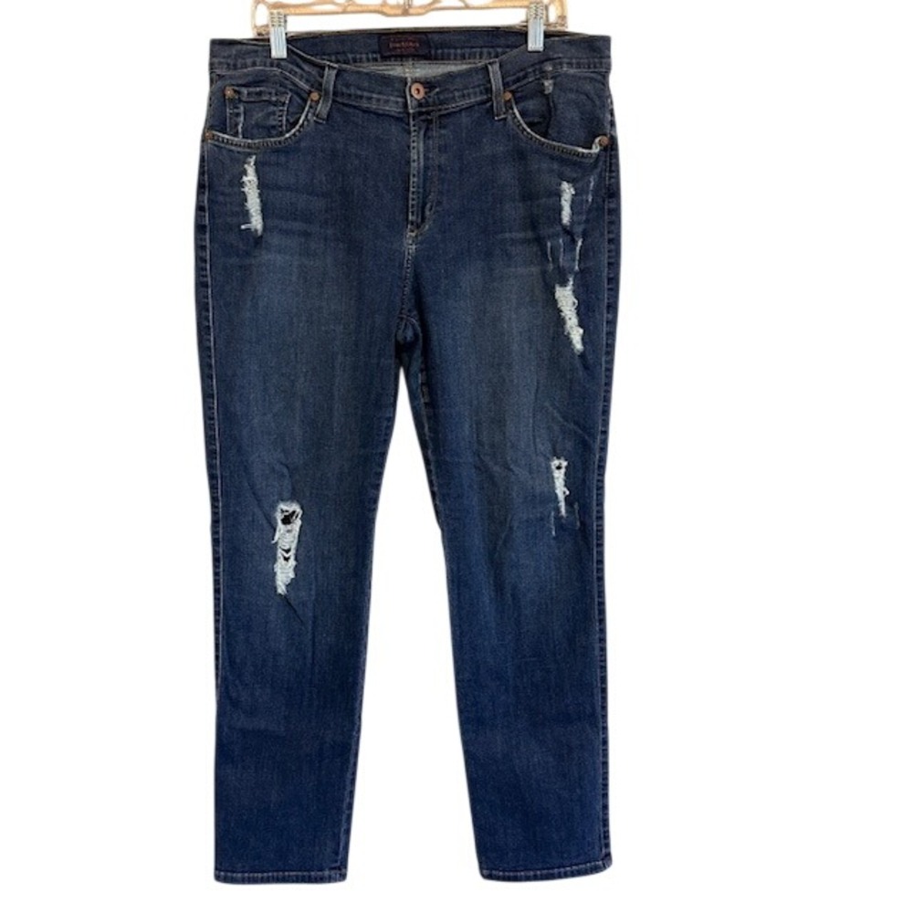 James Jeans Women's Distressed Denim Twiggy Z‎ Stretch Soft Jeans 14